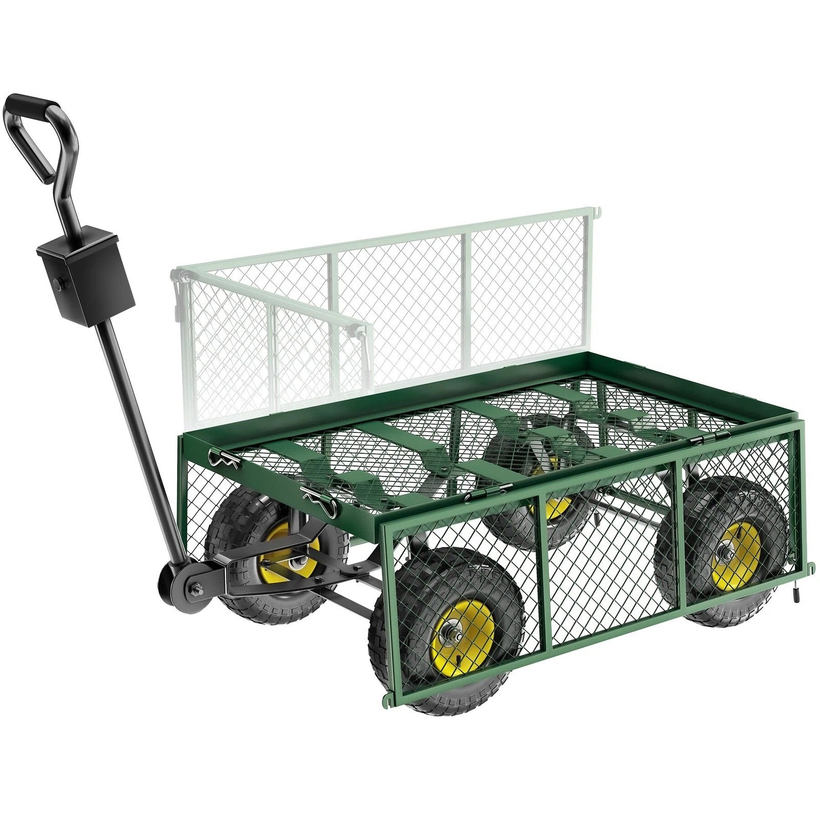 Bollerwagen XXL Handwagen 550 kg – Garten- & Transportwagen mit Luftreifen und Abdeckplane